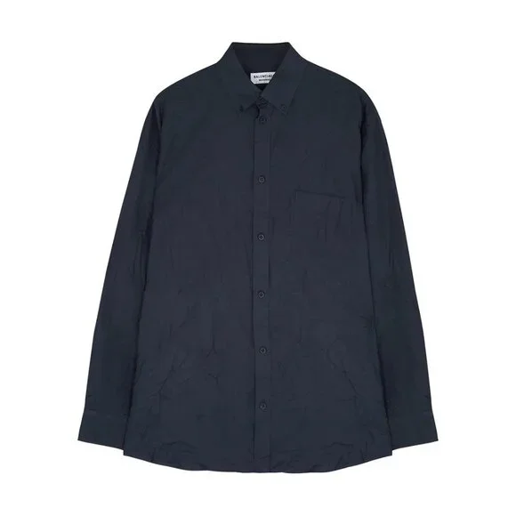 Balenciaga wardrobe logo jacquard print oversized shirt - Picture 1 of 11